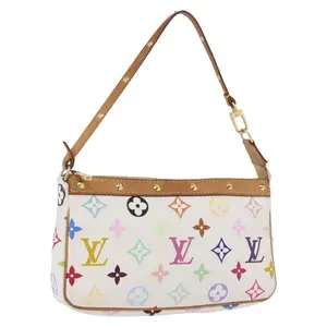Pre-owned Louis Vuitton FINAL SALE Clutches & Wristlets X Takashi Murakami Multicolor Blanc Pochette Accessories