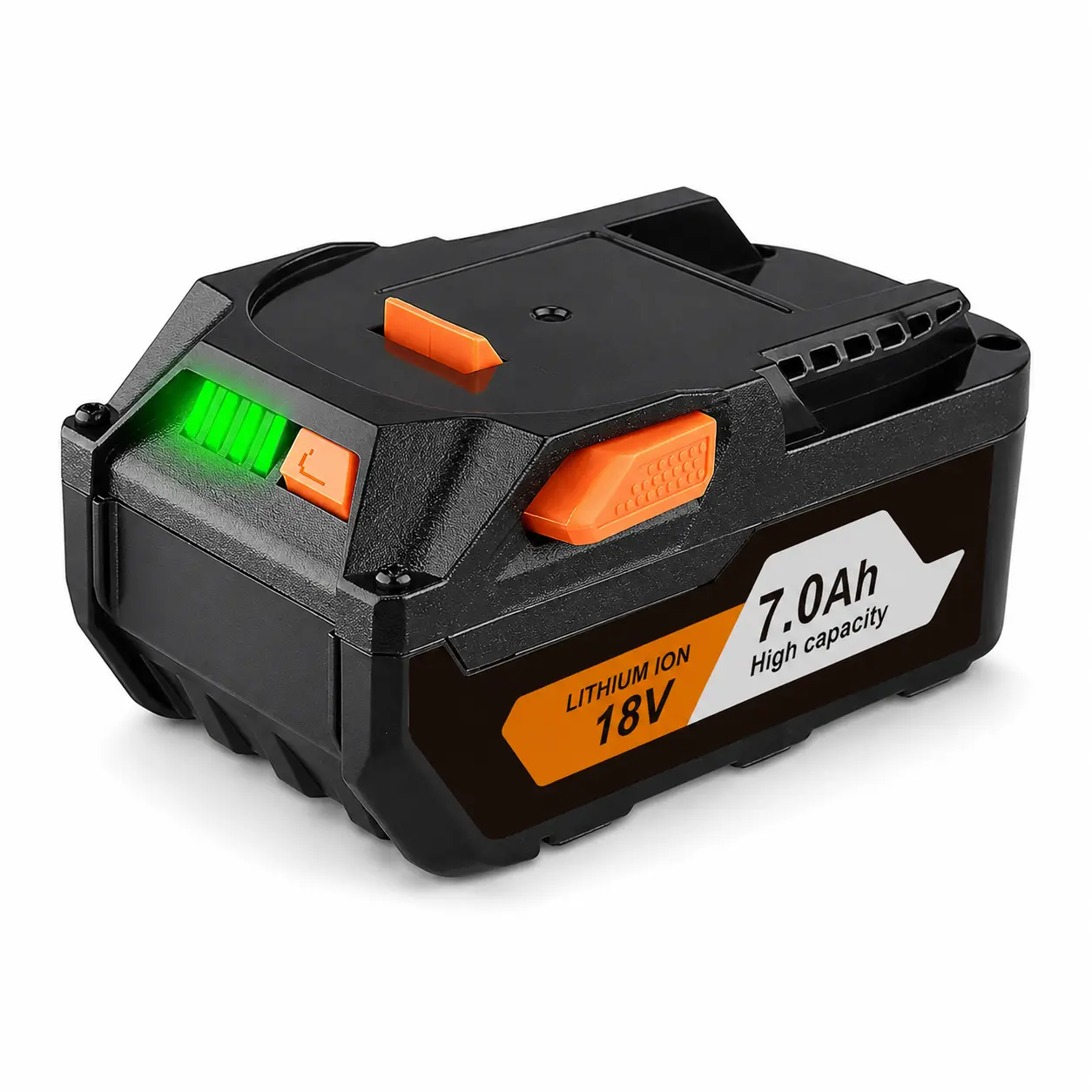 18V 7000mAh High-Capacity Li-ion Replacement Battery Pack for Ridgid 18V Cordless Tools, Batteries with LED Indicator for Heavy Tasks, Extended Runtime & Power, Best Value Choice, Compatible with Ridgid R840087 R840085 R840083 R840086 R840089 Drills, Buil
