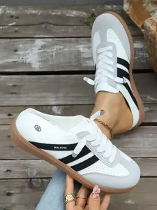 Women's One-Step Slip-On Loafers, Summer New Casual Sports Shoes Sneaker, Comfortable and Fashionable Daily Wear Footwear, Rubber Walking Shoes