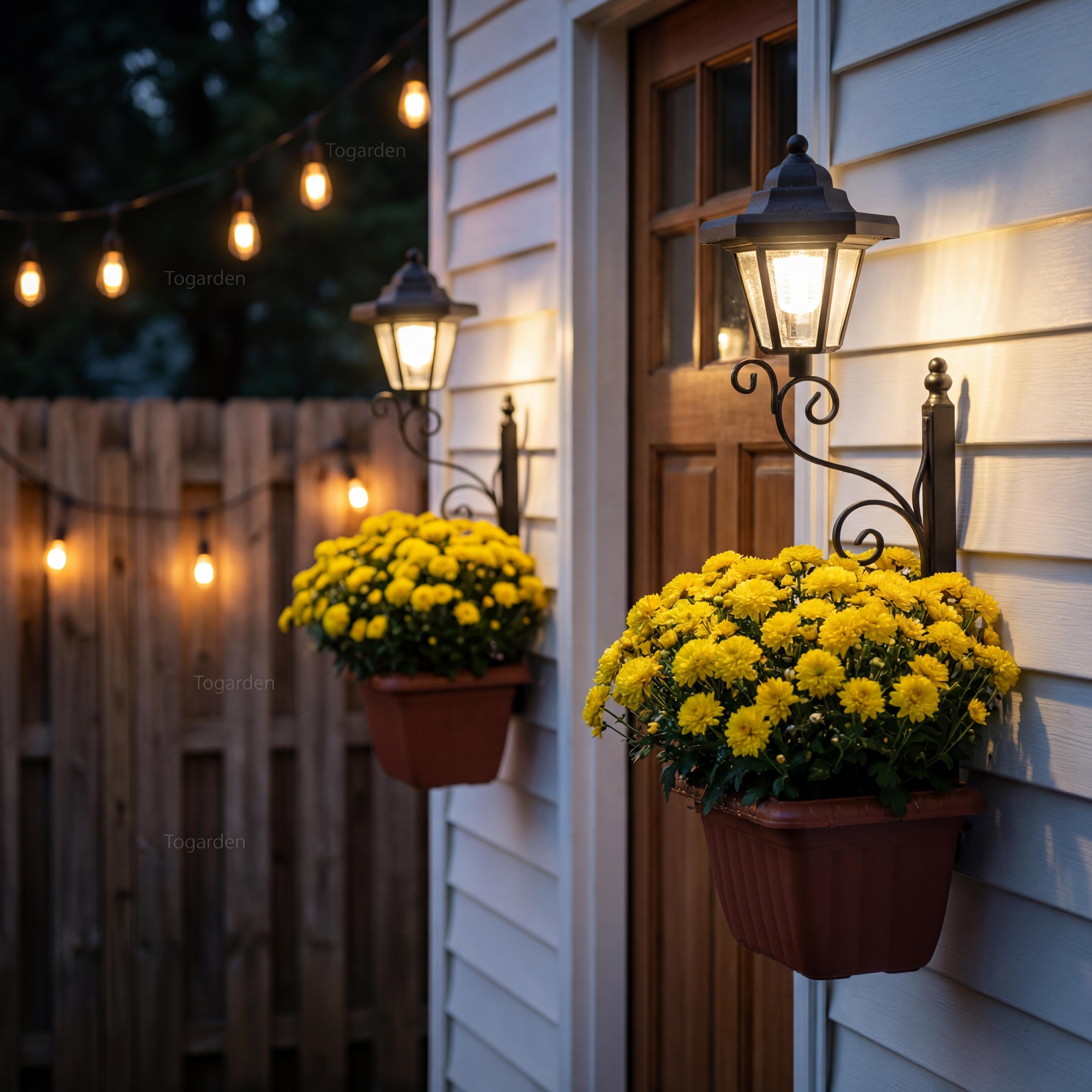 2 In 1 Solar Lamp Post Lights With Planter - Wall Mount or Freestanding, Waterproof Decorative Lamp for Lawn, Patio, Front/Back Door,Porch Roadside Decoration outdoor 2 In 1 Solar Lamp Post Lights With Planter - Wall Mount or Freestanding, Waterproof Decorative Lamp for Lawn, Patio, Front/Back Door,Porch Roadside Decoration outdoor