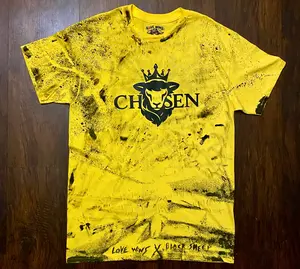 Love Wins x Black Sheep Black Chosen 100 Yellow Handmade Numbered T-Shirt 100% Cotton Unisex Fit Limited Edition