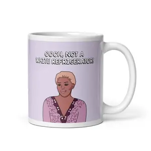 Real Housewives of Atlanta RHOA NeNe Leakes Not a White Refrigerator coffee mug  Reality TV Bravo gift