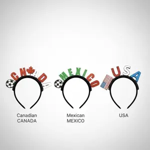 Sparkly Soccer Fan Headband USA Mexico Canada Game Day Watch Party Hair Accessory