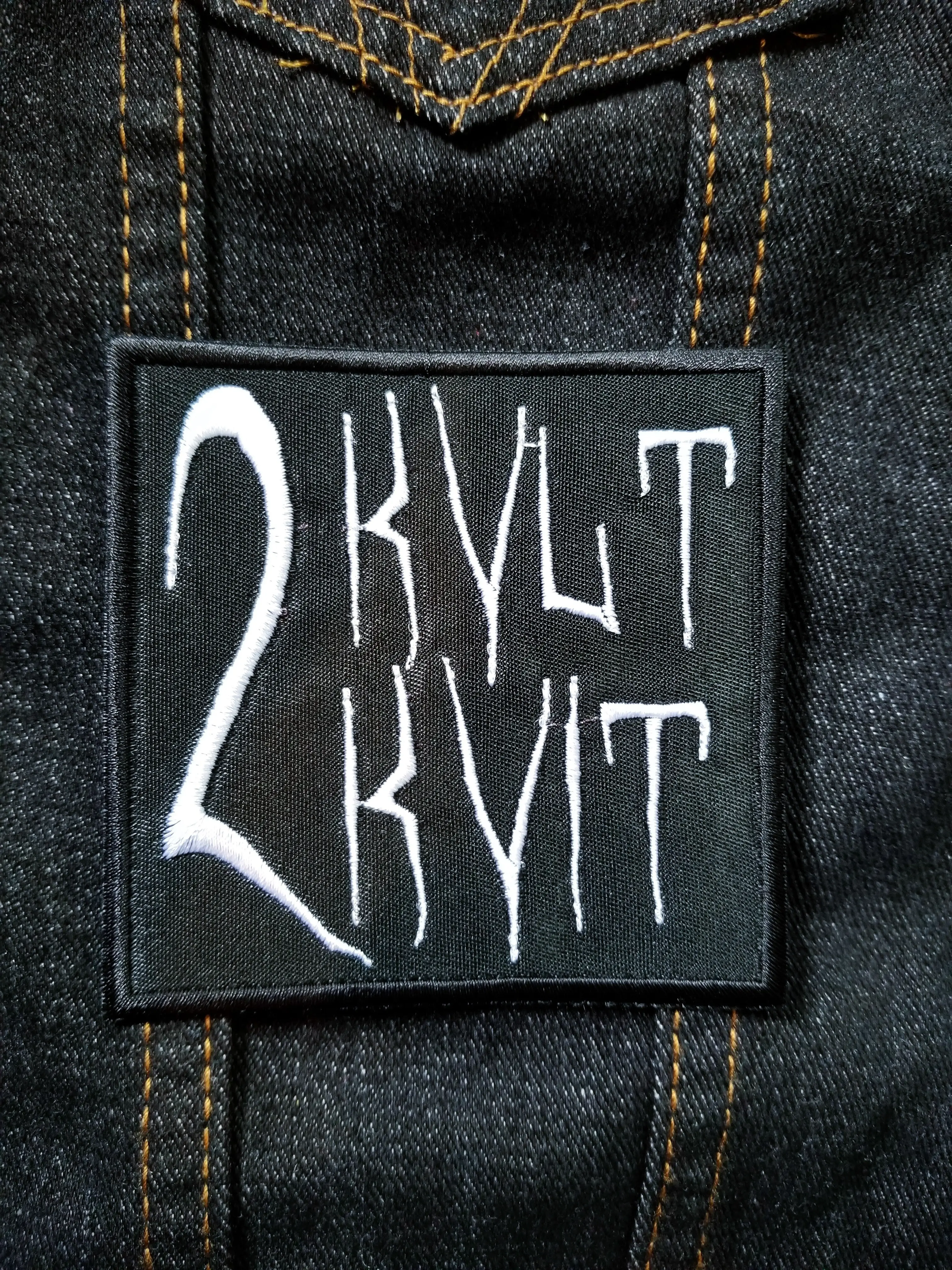 2 Kvlt 2 Kvit 3.5" inch Iron On/Sew On Embroidered Patch