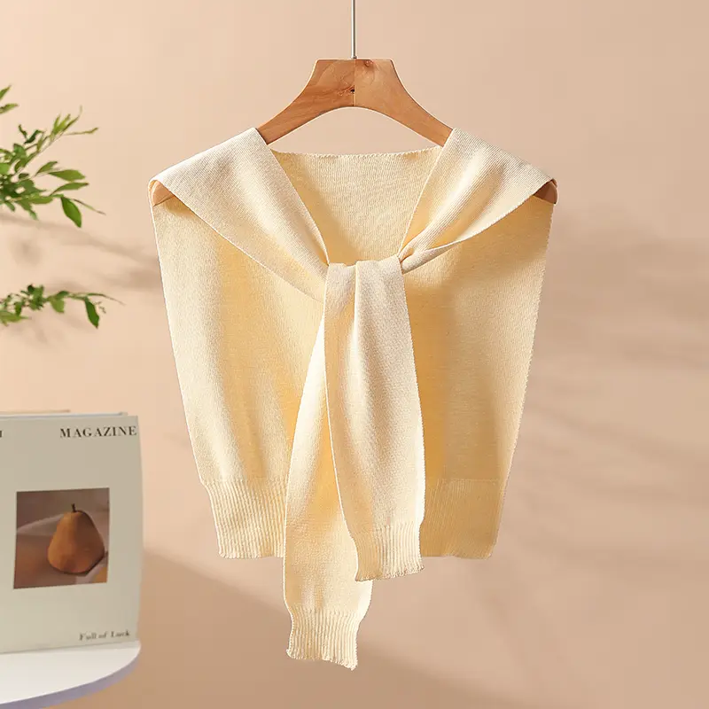 Over The Shoulder Sweater   Shawl Wraps Knit Shawl Sweater Scarf With Sleeves Sweater Wrap  For Women And Men  Decorative Clothing Fashion Cream Shawl Knitted Shawl
