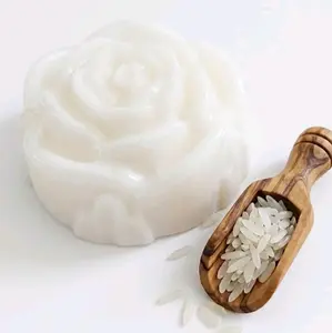 Handmade Rice Soap, Natural Skincare Bar for Daily Beauty & Personal Care Routine