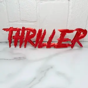 Thriller Bookshelf Decoration - Red  Design for Home Decor and Bookshelf Accessories