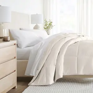 All Season Comforter Down Alternative Filling - Becky Cameron, Ivory, Twin/Twin Extra Long