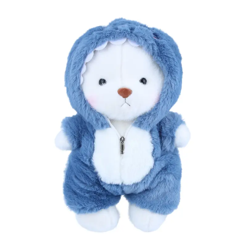 13-inch Kawaii Teddybear Stuffed Animal Toy - Removable Hoodie, Movable Legs, Soft Cuddly Stuffedtoy - GF Gift, Teen Girls Gifts for Birthdays, House Decoration
