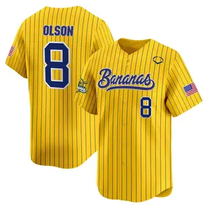 Olson Bananas Jersey Baseball Bananas Ball Yellow Jersey Gifts For Lovers