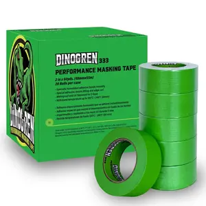 DINOGREN High Performance Automotive Refinish Masking Tape, 2 in x 60 yd (Pack of 20 Rolls)