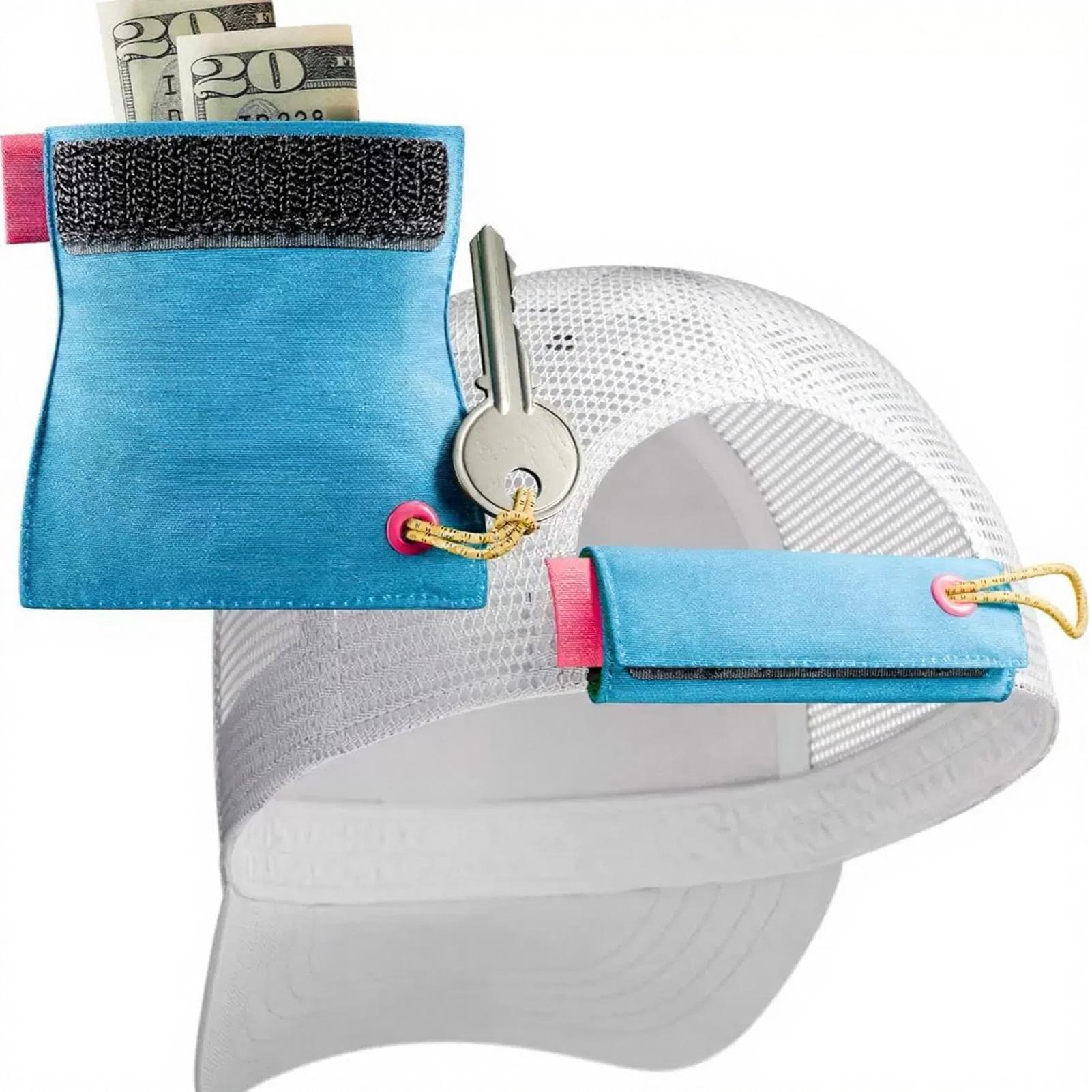 Explorinox mini (3.15in) Multifunctional Hanging Storage Bag, Durable Oxford Fabric Organizer with Hook and Loop Design, Portable Pouch for Cash Medicine Keys, Travel Accessories for Hats Bras Backpacks