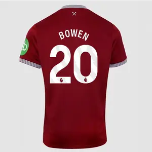 West Ham United Official 2025-2026 Player Version Jerseys No 20 Bowen & No 28 Soucek Home Kit Red