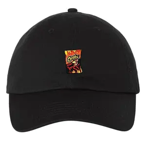 XXTRA Flamin' HOT CHEETOS Black Snack Chips Embroidered Unisex Women's Men's Baseball Cap Dad Hat Cotton Adjustable Hat