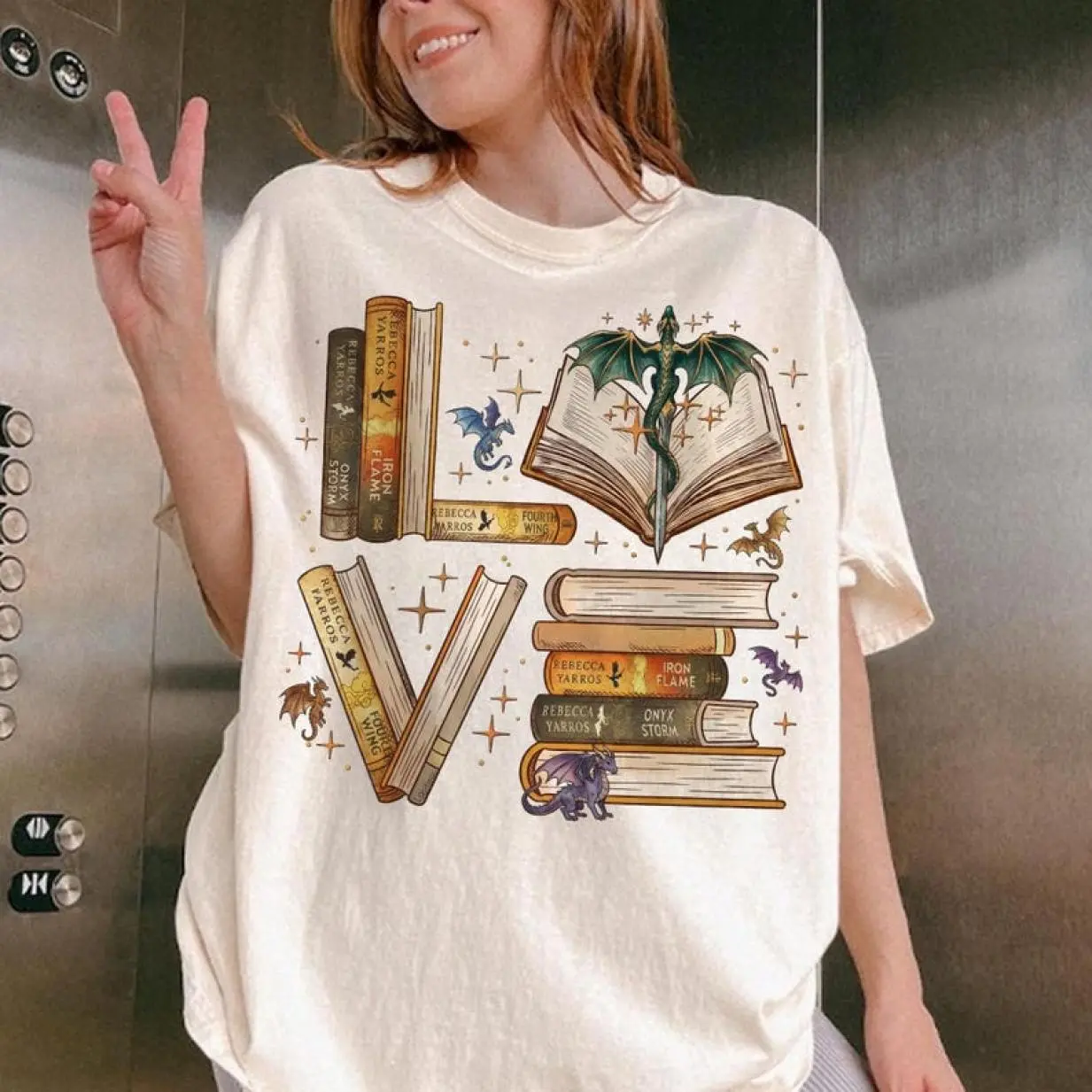 Fourth Wing Love Shirt, Empyrean Bookish Valentine Design, Dragon Lover Shirt, Onyx Storm Fans Merch, Fantasy Romance Tee, Retro Styles, Bring Back the Classics, Timeless Appeal, Simple and Clean