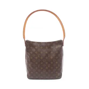 Pre-owned Louis Vuitton Canvas Shoulder Bags Looping GM Monogram Shoulder Bag