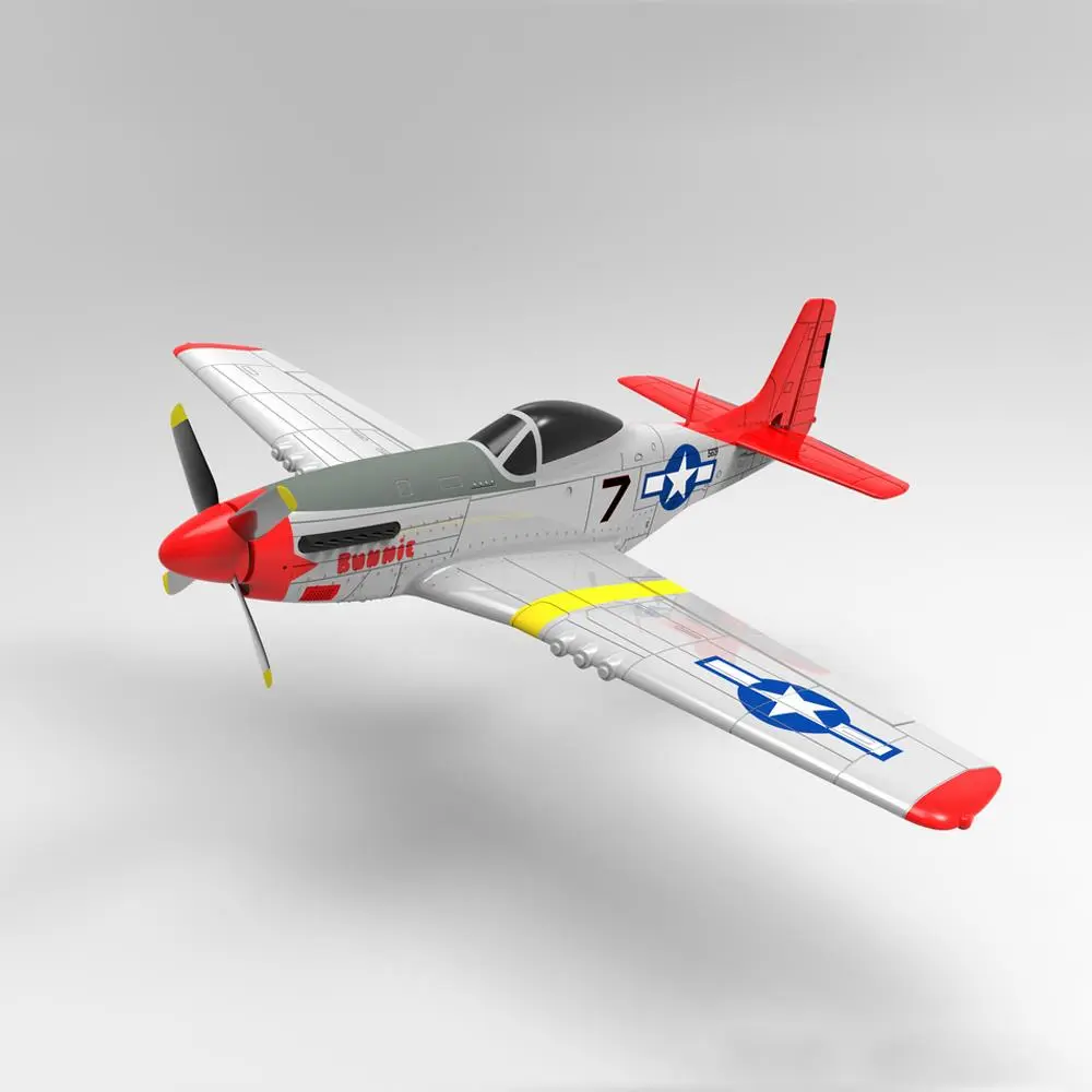 Volantex 768-1 Mustang P-51D Hobby RC Plane - 750mm Wingspan EPO Warbird, RTF Electric Model RC Aircraft, Remote Control Aircraft