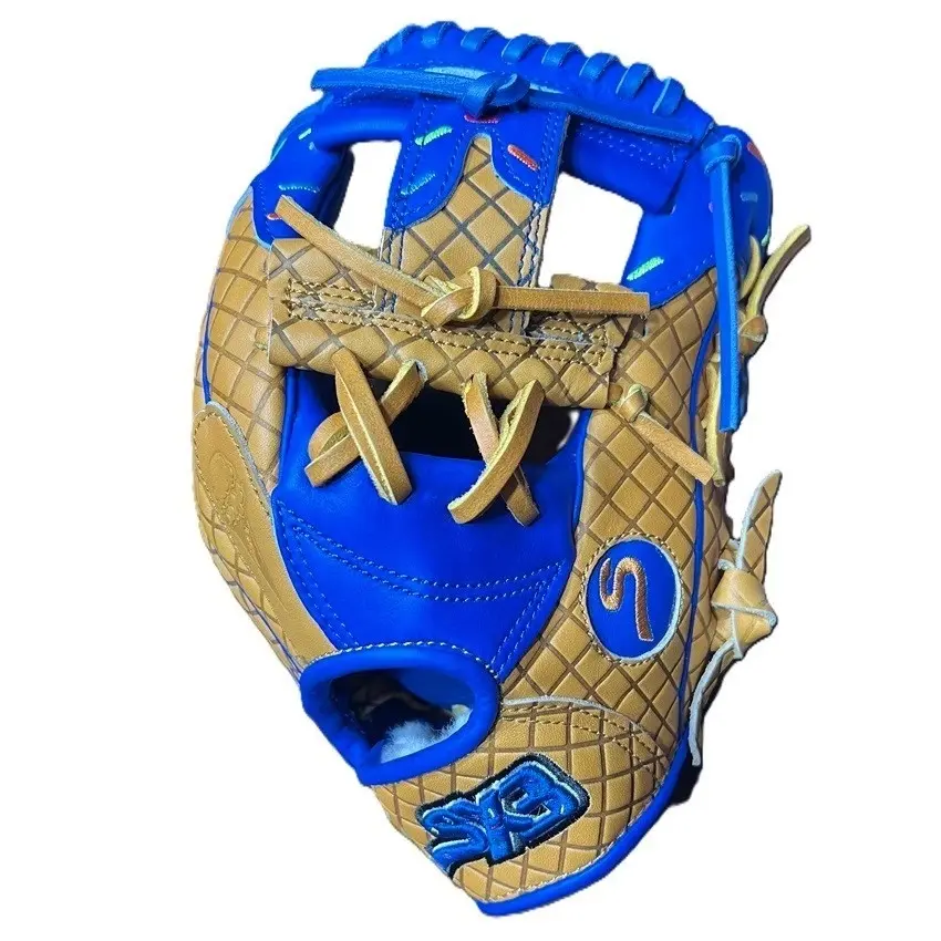 SX3 Pro Series Baseball Glove – 11.50' Royal Blue/Tan – Premium US Kip Leather – Infield Glove