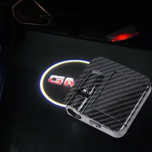 2pcs For GMC Universal Carbon Fiber Door Welcome Lights| HD LED Projector| Tool-Free Install| Durable & Stylish| Perfect Upgrade for Trucks & SUV| 30+ HD Logos