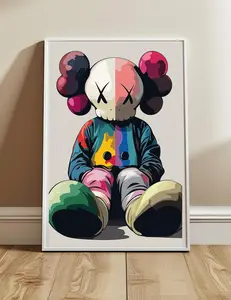 KAWS Drawing Poster, Printables Minimalist Hypebeast Kaws Figure Poster, Kaws Poster Print, Kaws Wall Art, Graffiti Kaws Digital Download