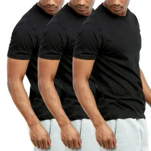 3 Pack Women/Men's Cotton T-Shirts Crew Neck Short Sleeve S-3XL Regular Big & Tall Workout Breathable Casual Athletic Sports Running Tee Top Menswear Solid