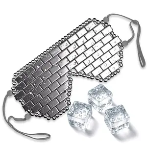 TeraRX Authentic Terahertz Stone Eye Mask for Cooling & Heating Therapy - Easy to use with adjustable comfort straps, Relieves Puffiness, Fatigue, and Fascial Tension - Lightweight, Radiant Skin, and Daily Facial Care