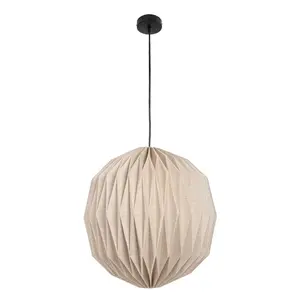 Vaughn 15.75" Modern Vintage Orb Honeycomb Shade LED Pendant Light