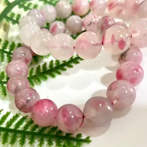 High Quality Rhodonite Bracelet 7~12mm Energy Healing Crystals Jewelry for Women DIY Bracelet From IG Crystal