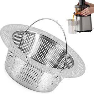 Juice Strainer for Nama J2 Cold Press Juicer, 304 Stainless Pulp Strainer for Juicing, Fine Pulp Filter Secondary Fine Filter Accessories, Hands-Free and Easy to Clean
