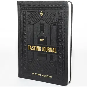 Tasting Journal - Guided Notebook for  Notes (B6, 5"x7") | Includes 4-Step Tasting Method,  Color Chart, Ribbon Marker -