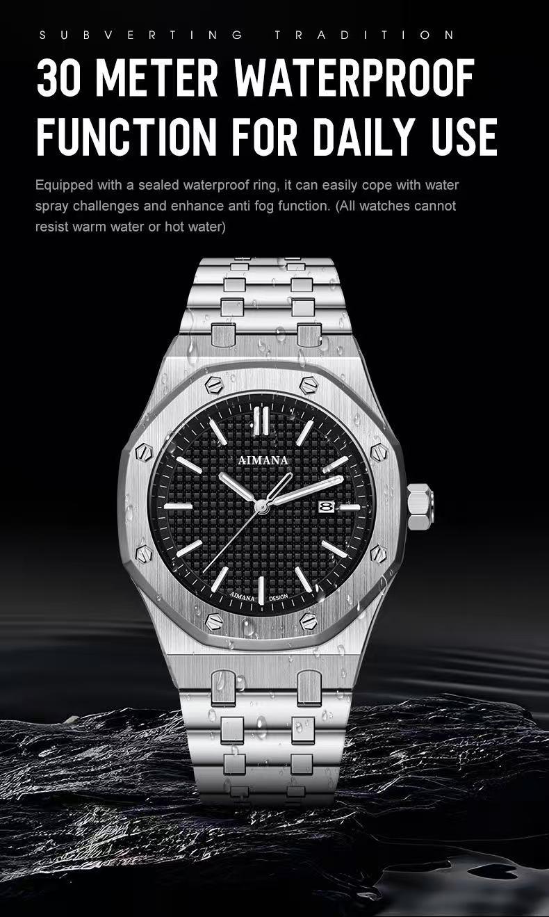 Men’s Luxury Formal Quartz Watch–Featuring a square stainless steel case with a luminous dial,water and scratch resistance, and a date display.A stylish and versatile luxury timepiece(Randomly give away an elegant,and stylish women's watch) Men’s Luxury Formal Quartz Watch–Featuring a square stainless steel case with a luminous dial,water and scratch resistance, and a date display.A stylish and versatile luxury timepiece(Randomly give away an elegant,and stylish women's watch)