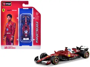 Ferrari SF-25 #16 Charles Leclerc F1 World Championship (2025) "Formula Racing" Series 1/64 Diecast Model Car by Bburago
