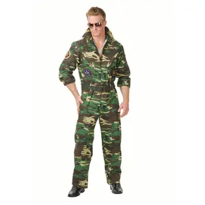 Top Gun Camo Jumpsuit Costume