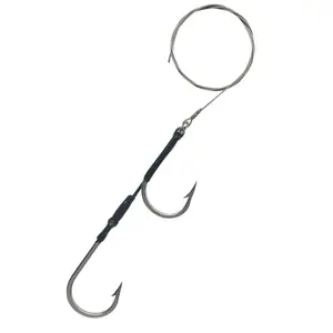 Double Hook Wahoo Rig – 500lb Cable, Big Game Stainless Steel Hooks (48")