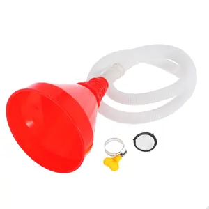 Wide Mouth Oil Funnel with 100cm Long Hose and Mesh Screen - Universal Funnel for , Automotive, Kitchen, Engine, Gas, Fluid, Liquid Use