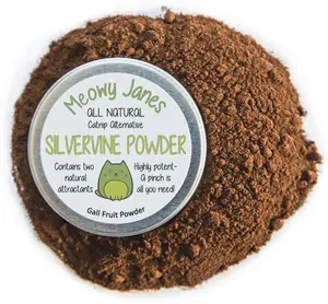 Meowy Janes Silvervine Powder for Cats - All Natural Catnip Alternative - Small Batch - Natural Pet Treats
