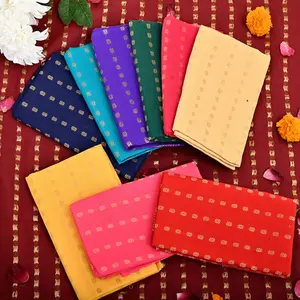 Unstitched CottonMix Blouse Pieces | Trendy Wardrobe Essentials for Navratri & Varalakshmi Pooja | Luxurious DIY Fashion