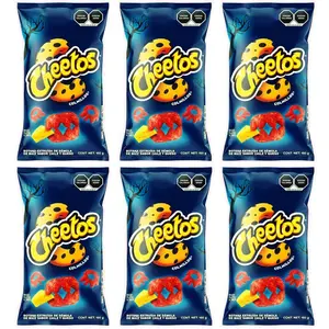 Cheetos Colmillos, Sabritas Chips, 6 small bags Snack Crispy Crunchy