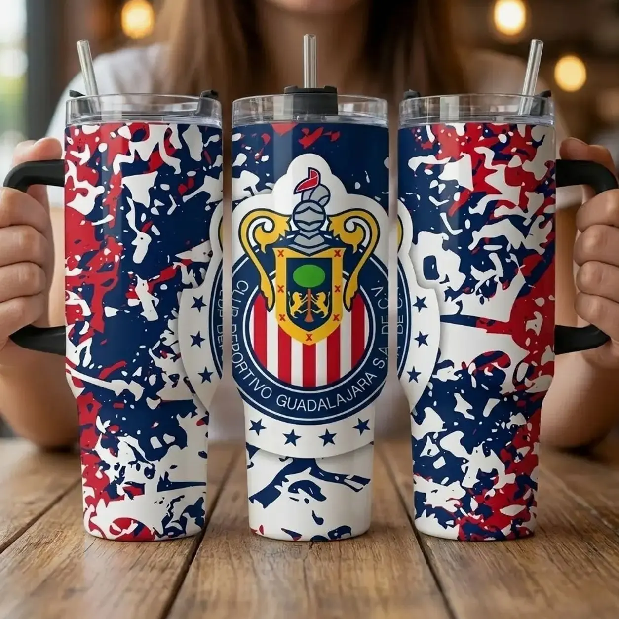 Tumbler 40oz V5 Chivas Club Deportivo Guadalajara· Stainless Steel Tumbler 40oz
