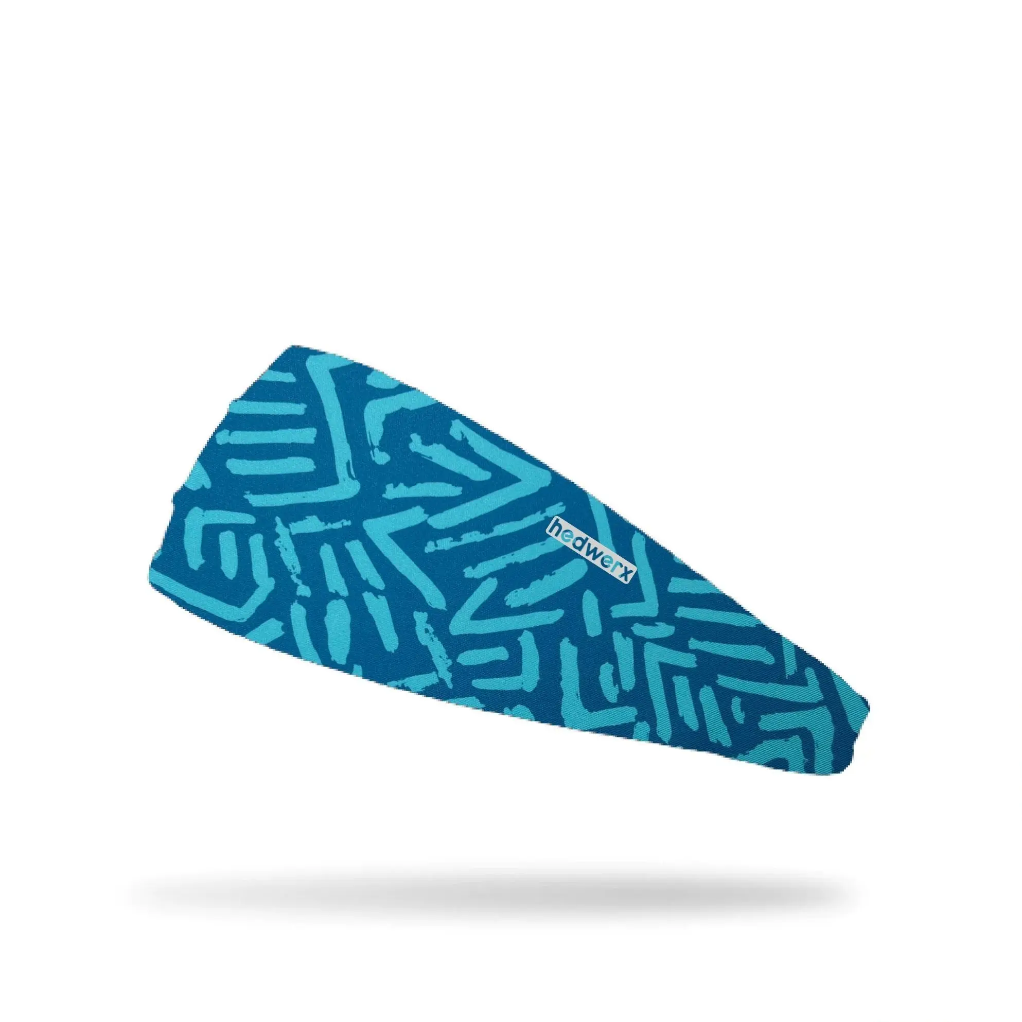Hydra4 4" Sports Headband - Workout, Running, Yoga, Sports Sweatband, Lightweight, Quick-Dry, Slip-Free Design, For Women & Men - Tribal Marine