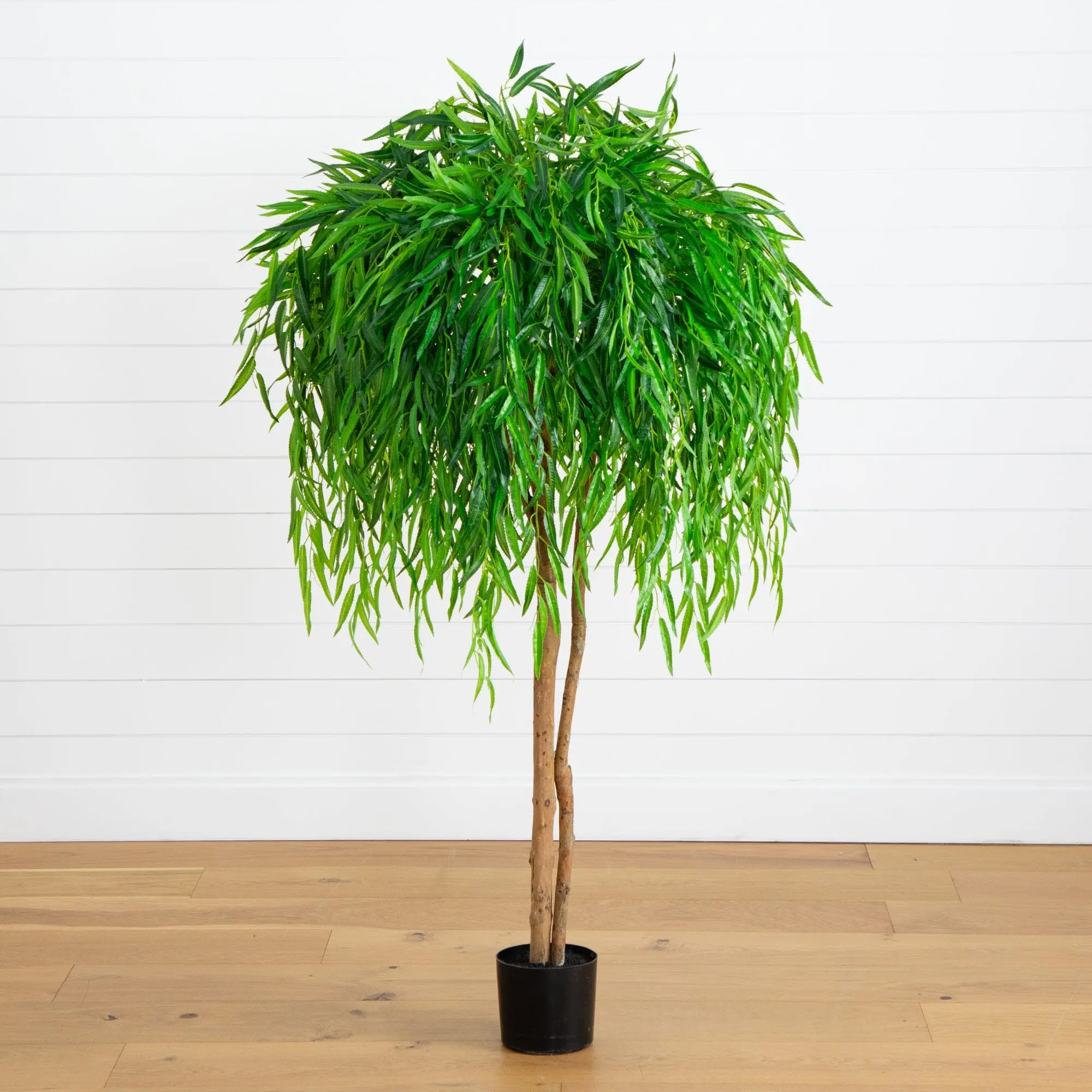 5ft Real-Touch Synthetic Willow Tree with Leaf Details, Home Decor Plant for Indoor Outdoor Use