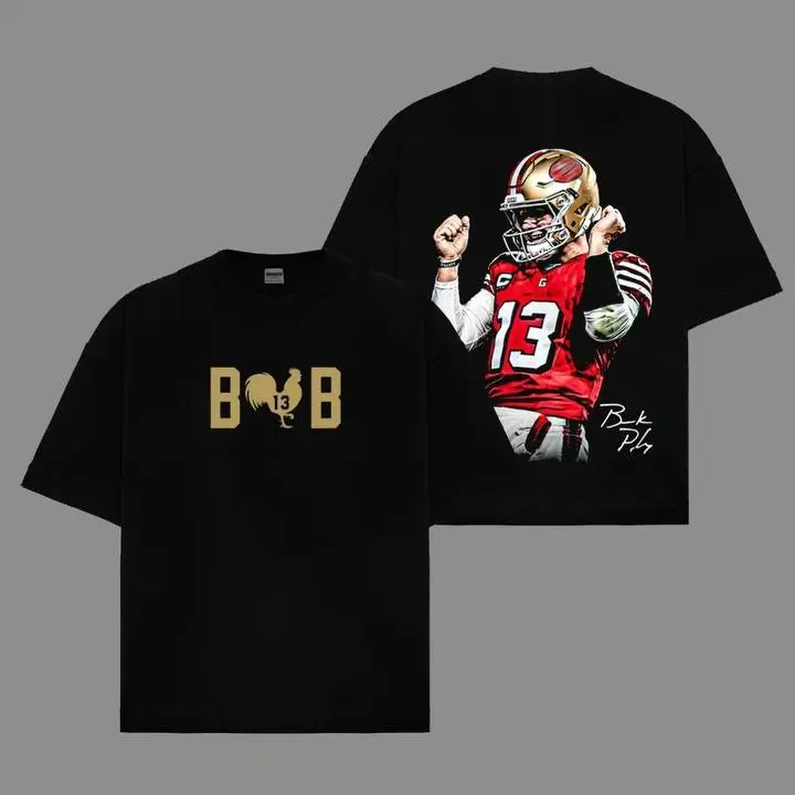 Brock Purdy 13 'Big Cock Brock' For Niner Gang Game Day Cotton Hoodie T-Shirt (Made In US), Mr. Irrelevant Fans Outfit, 49ers Faithful Outfit, Gift For Football Fans boxy fit