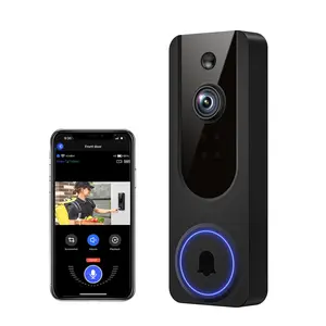 1080P WiFi Video Doorbell Camera Wireless Battery Powered AI Human Detection 2 Way Talk Night Vision Cloud Storage 2.4G WiFi Indoor Outdoor Surveillance