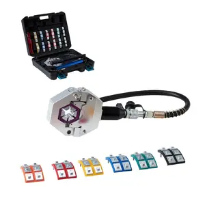 VEVOR Hydraulic Hose Crimper, Hydra - Krimp AC Hose Crimper Kit with 7 Dies Snap - On, Integral Manual Hydraulic A/C Hoses Crimping Tool for Automotive Air Conditioning Repair - with Carrying CaseVEVOR Super Brand Day