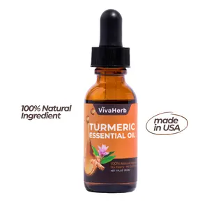 Vivaherb Turmeric Essential Oil 100% Pure & Natural, for Skin & Aromatherapy 1 fl oz(30ml)