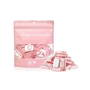 30Pcs Disposable Compressed Towel Tablets Versatile Easy to Carry on-the-Go Use Perfect for Travel Camping Child Friendly Single-Use Hygienic