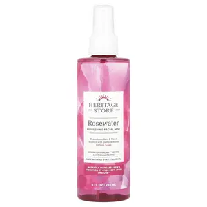 Heritage Store Rosewater Refreshing Facial Mist, 8 fl oz (237 ml)