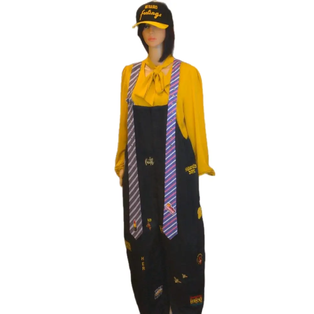 Large Customized Jumpsuit Cotton Polyester Blend Black Girl Inspired Jumpsuit
