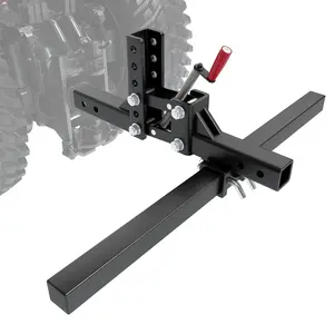 Manual Implement Lift,ATV/UTV Lift System 1-Point Implements Pro with 2" Receivers,Quick Attach Accessories for ATV,UTV,Tractors,47.6 in Width,Height Adjustments