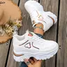 【Black Friday】Women's New Fashion Sporty Casual Lace-Up Sneakers, Thick-Soled Height-Increasing Dad Shoes, Perfect to Pair with Jeans & Skirts, Suitable for Daily Casual Wear & Commuting, Ideal for Gifting & Back-to-School Outfits